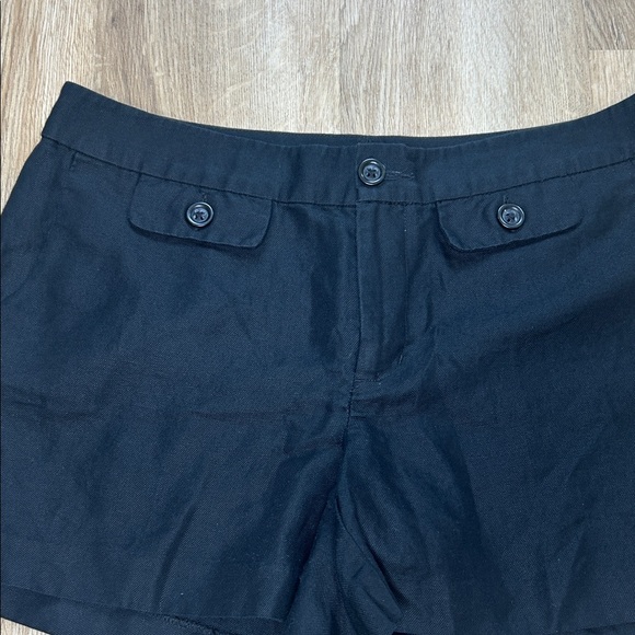 Banana Republic Black Button-Flap Shorts - Picture 5 of 8